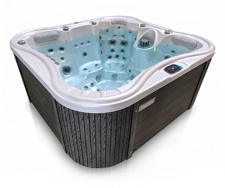 Whirlpool Nemo für 4 Personen hellgrau 210x197x91 cm - 8100