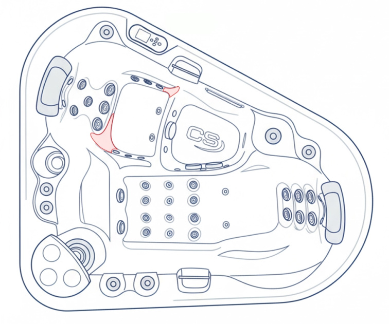 Vířivka Manta pro 2 osoby 200x170x78 cm - 8352