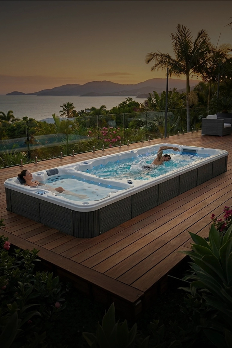 Swim Spa Nautilus XL - Perla, S02 Old Wood - 8427