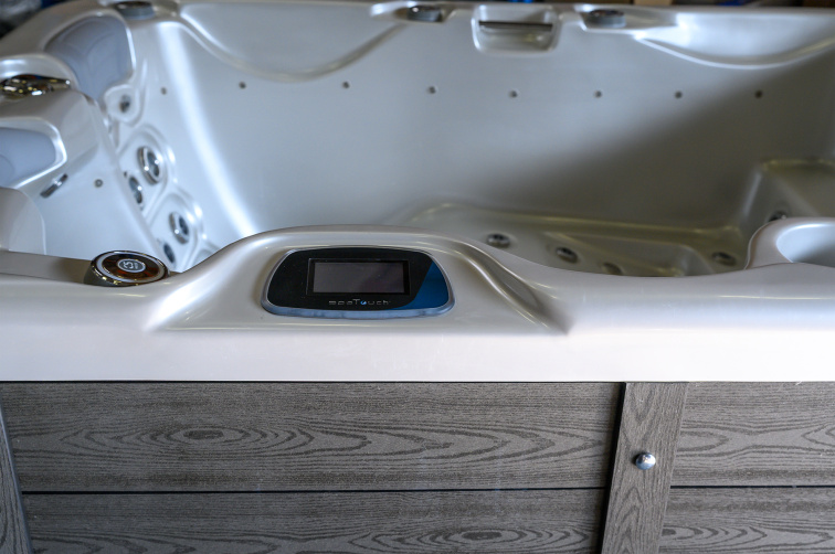 Vířivka Corall pro 3 osoby perla/šedá 201x149x88 cm - 8277