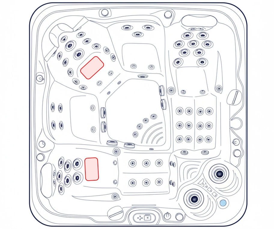 Vírivka Delphina 4.GEN pre 5 osôb 236x225x95cm - 8866