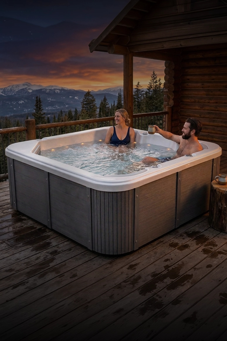 Vířivka Glacia pro 5 osob 216x216x92 cm - 8860