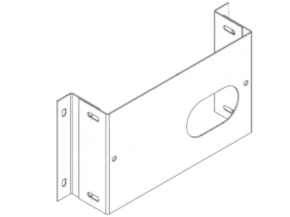 Výškovo nastaviteľný univerzálny podstavec pre pohon brány – nerez, 65-85 mm