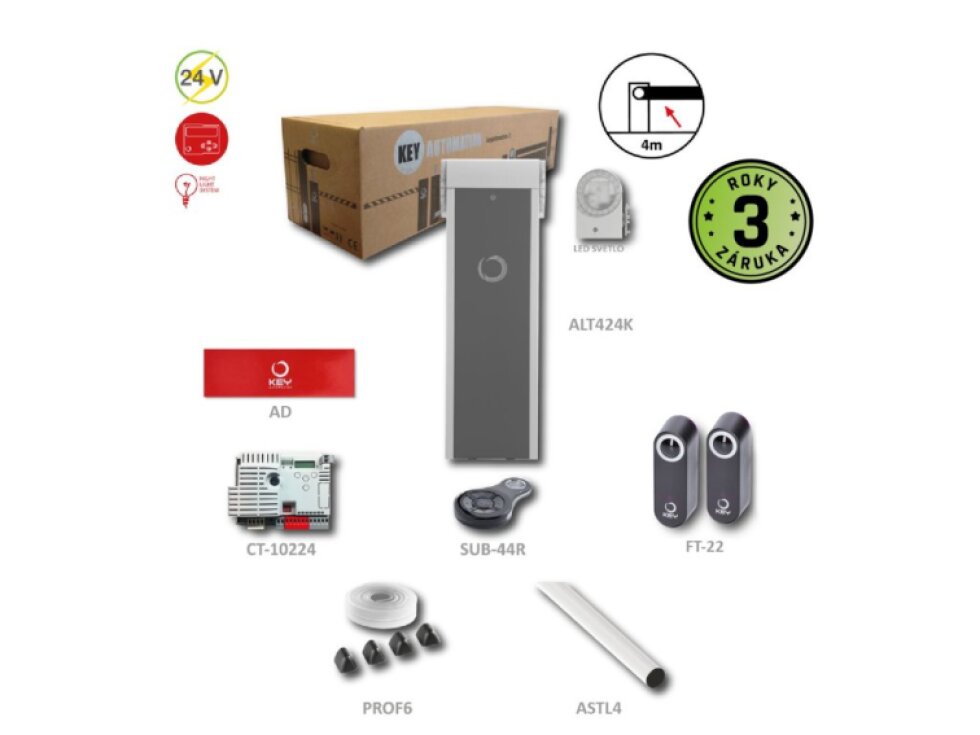 BR4-24K závora do 4 m