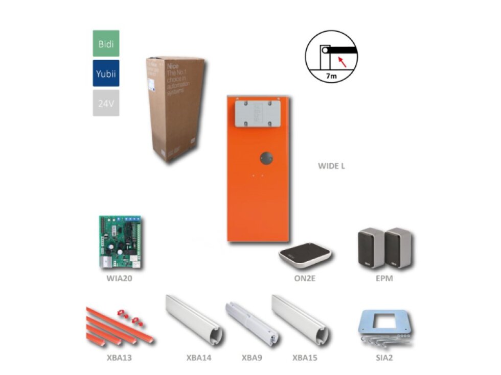 WIDEL KIT automatická závora do 7 m