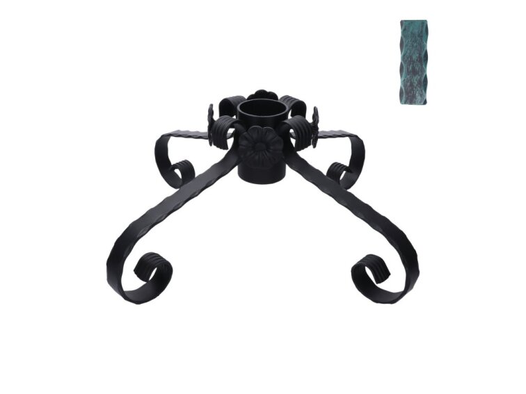 stojan na vianočný stromček, zelená patina, 550x550x190mm