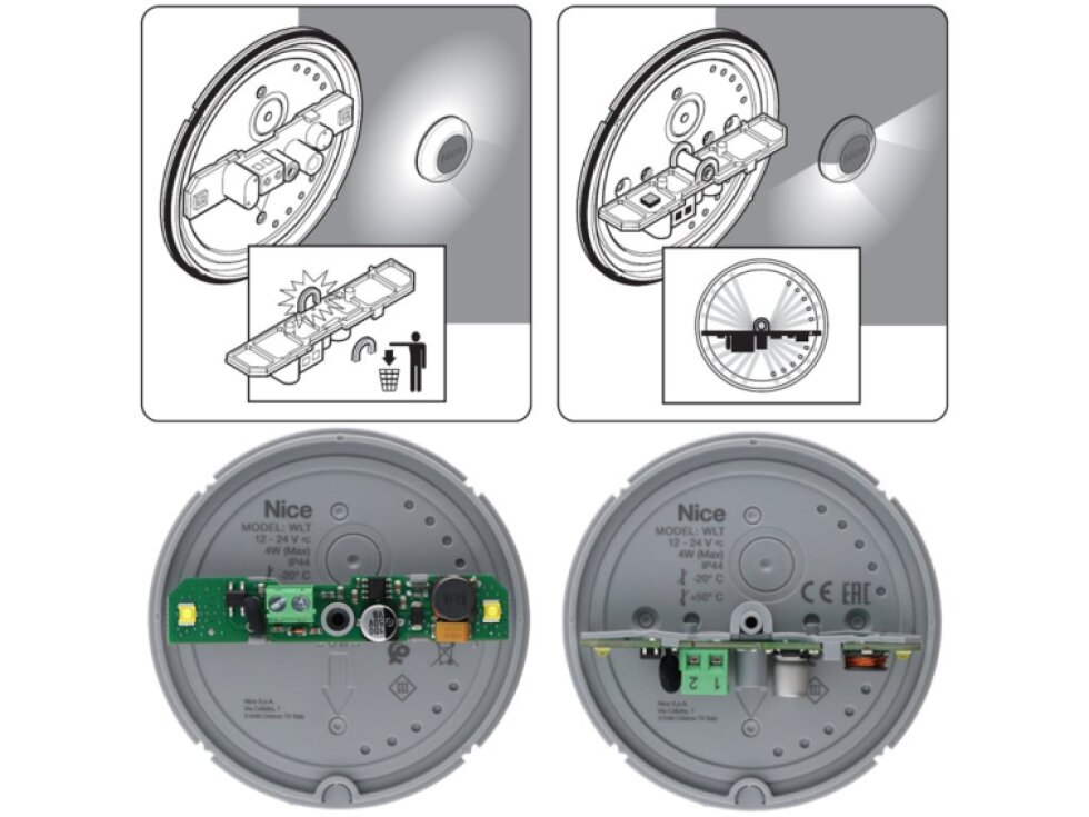 NICE WLT výstražné svetlo LED 12V
