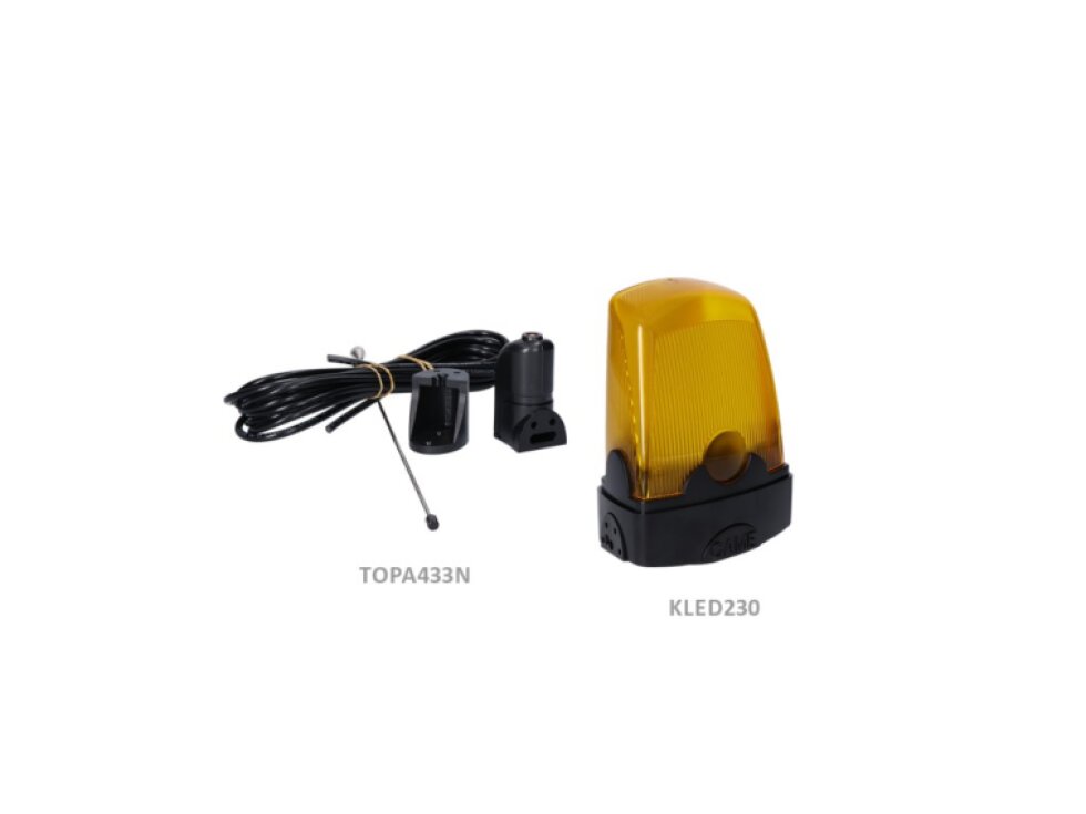 CAME PROMO KIT signálna lampa KLED 230V + TOPA433N s 5m káblom