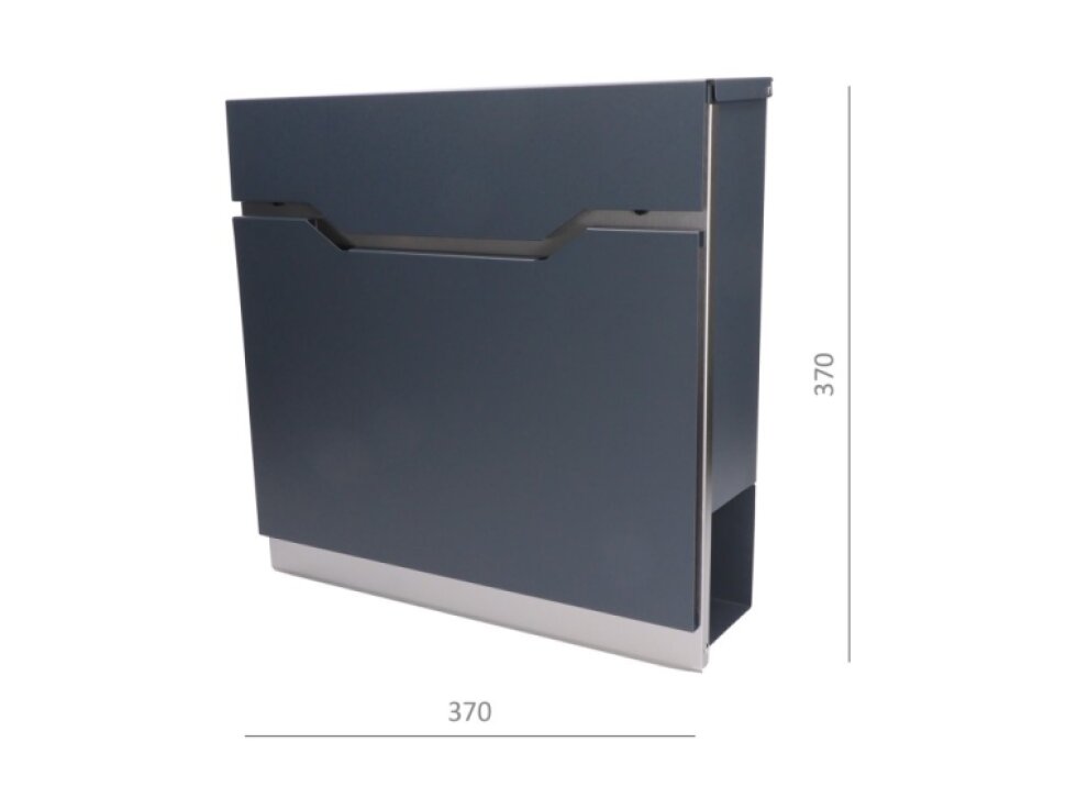 Schránka poštová, kombinácia nerez a pozinkovaného plechu