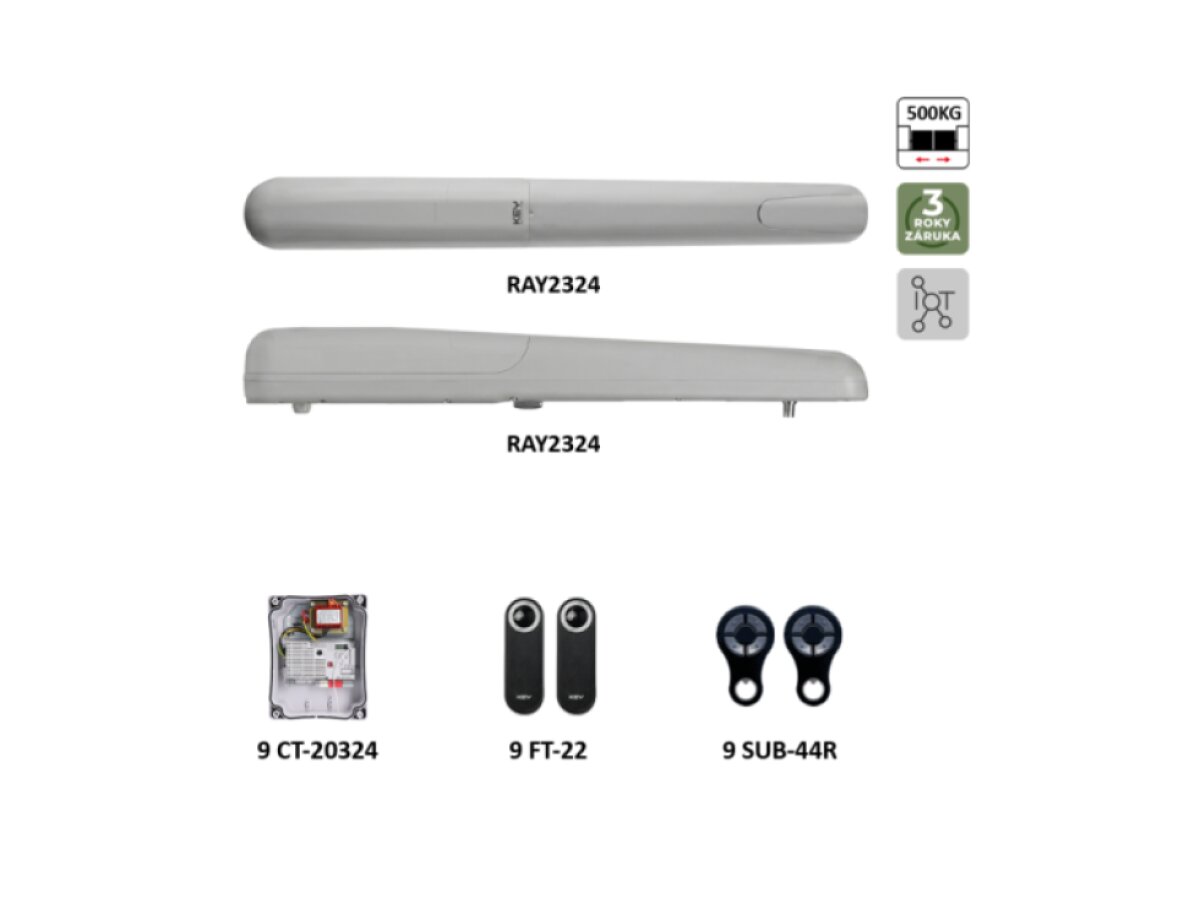 Key RAY2224 RAYKIT – sada pre dvojkrídlové brány do 3 m/krídlo