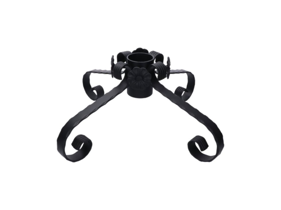 stojan na vianočný stromček, čierny, 550x550x190mm