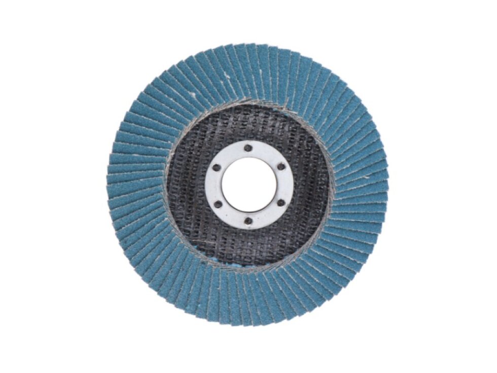 brusny kotúč lamelový na oceľ a nerez, 115x22,2 zrno 100