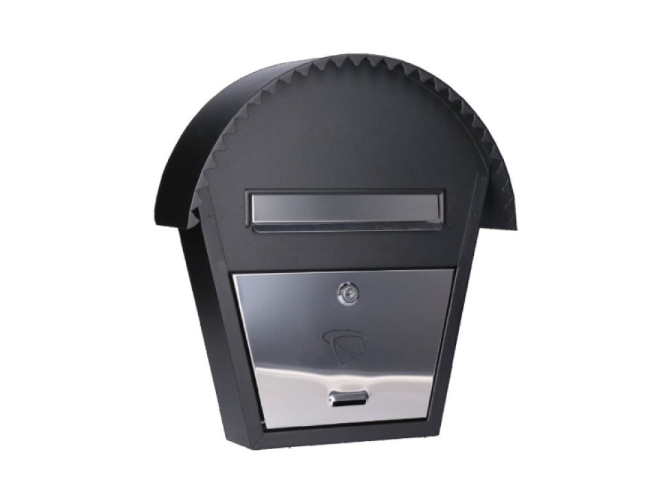 Dopredaj schránka poštová (340x380x75mm) nerez/čierna, max. formát listu: B6, leštená nerez /AISI304