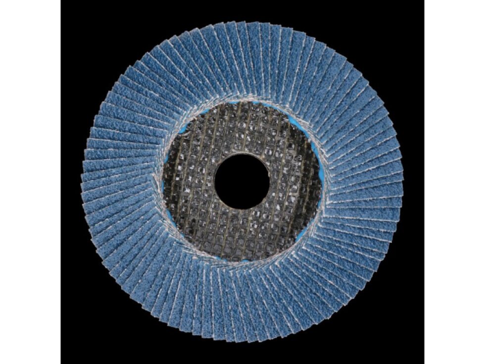 prémiový lamelový kotúč na oceľ a nerez, 125mm, zrno 60, extra hrubý PREMIUM, 100% zirconia, kónický