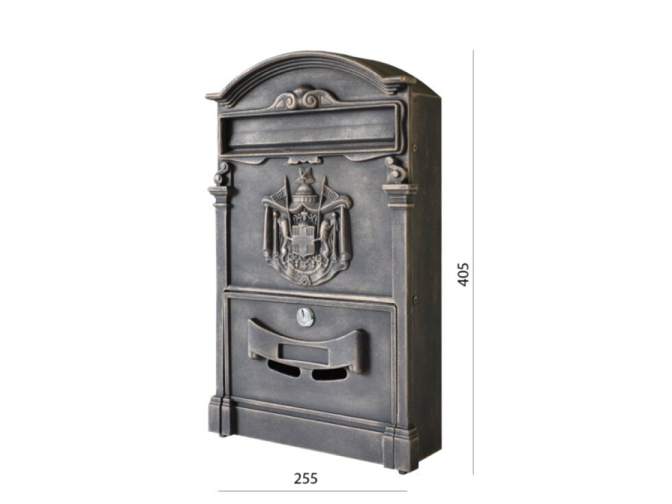 Schránka poštová, 255x405x90mm, medená patina