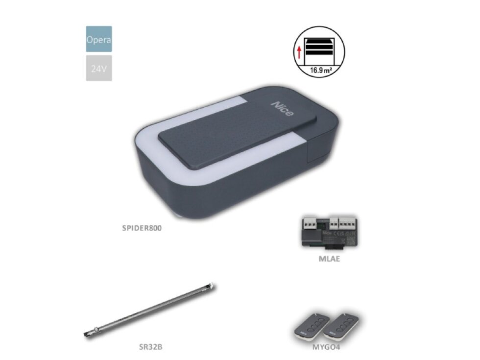 SPIDER32BLBDWKCE sada s WIFI pre sekcionálnu bránu do 16.9m2