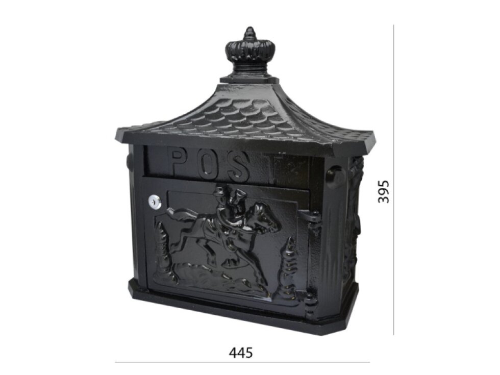 schránka poštová hliníková 350x180x385 mm