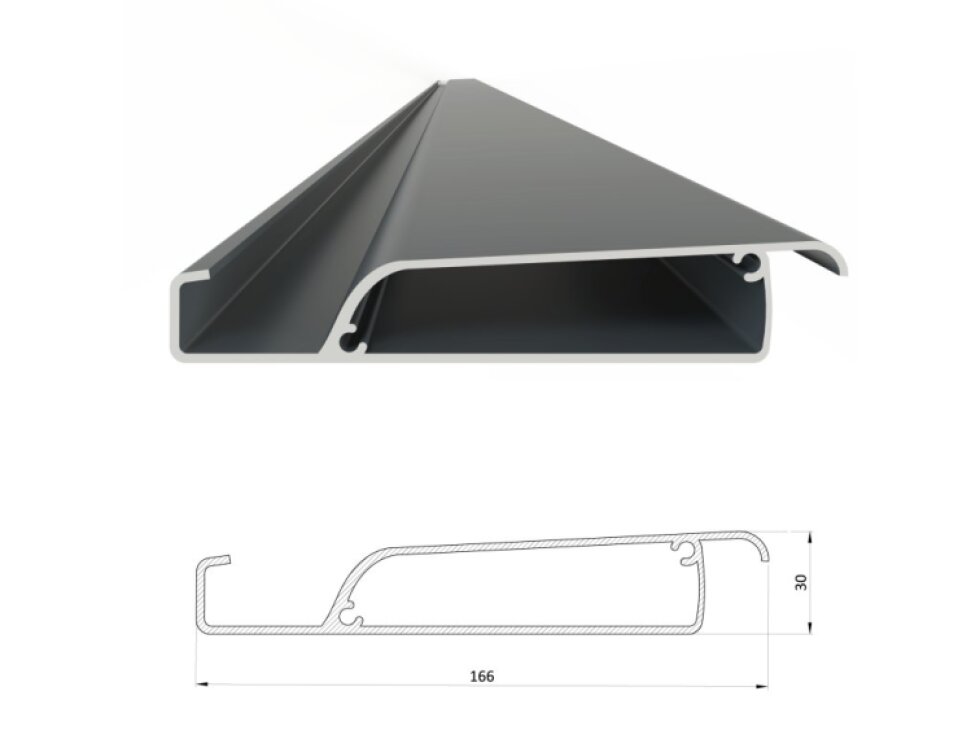 Bioklimatická pergola, hliníková 3 x 4 m, samostatne stojaca