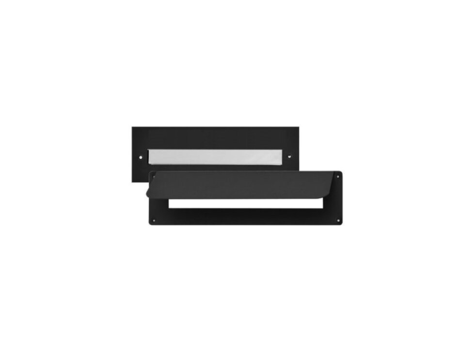 Schránkový vhod (275x90mm) nerez/čierna, max. formát listu: A4, leštená nerez /AISI430