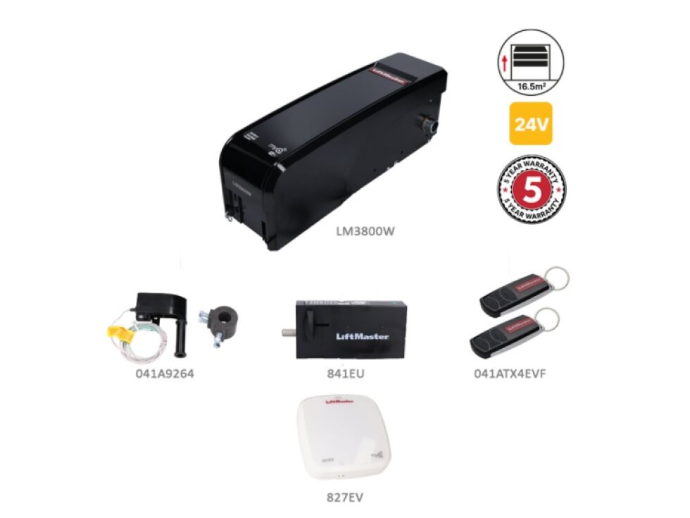 Sada pre garážovú sekcionálnu bránu 16,5 m2/130 kg