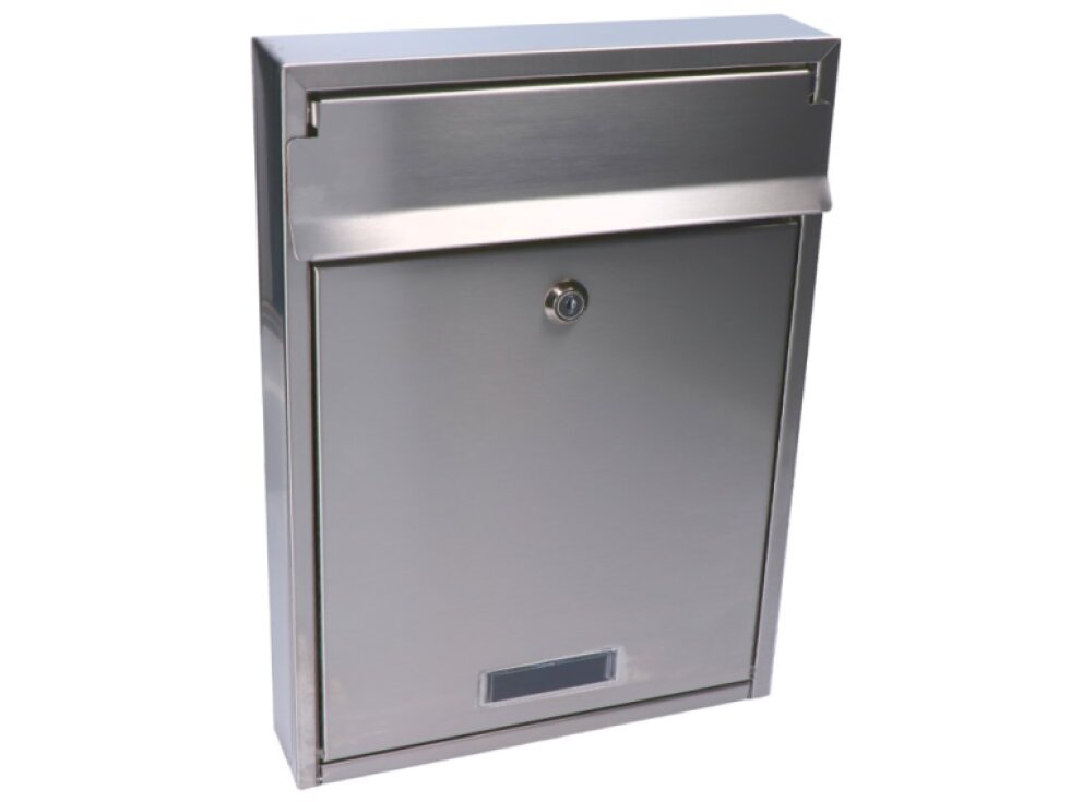 schránka poštová (265x360x55mm), max. formát listu: C4, brúsená nerez K320 /AISI304