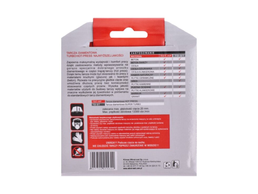 profesionálny Turbo diamantový kotúč lisovaný za tepla 115x2.2x22