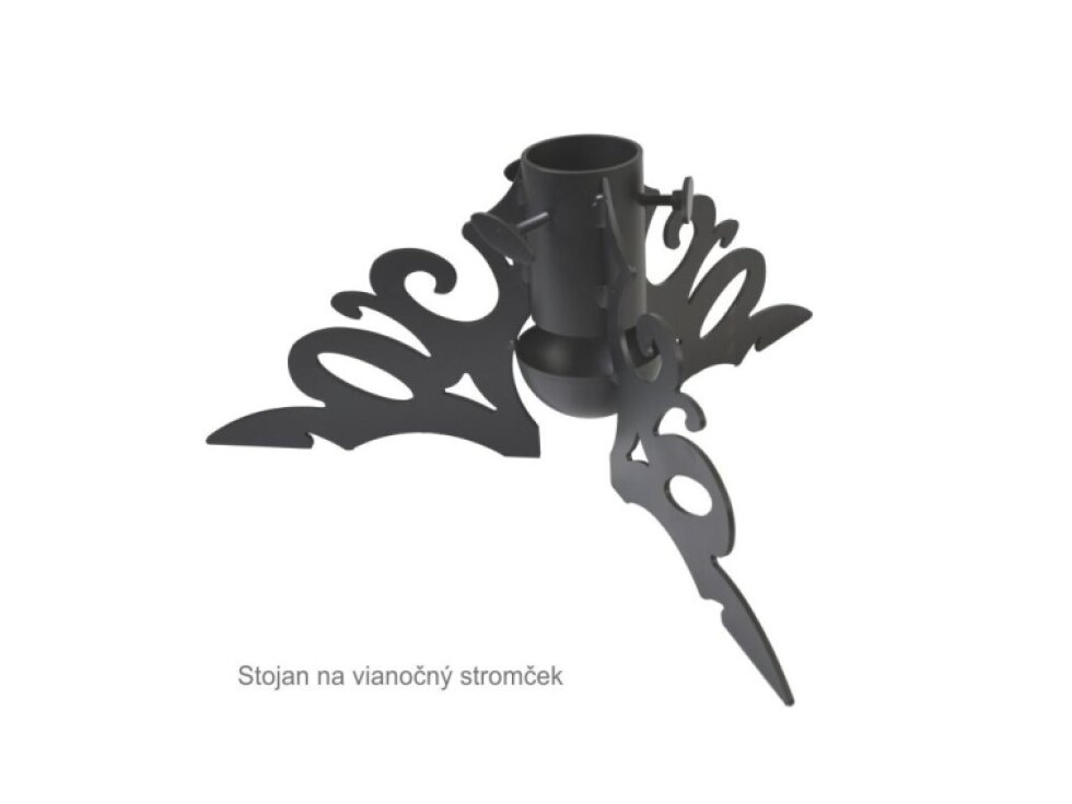 stojan na vianočný stromček MODERN, čierny, 500x500x230mm