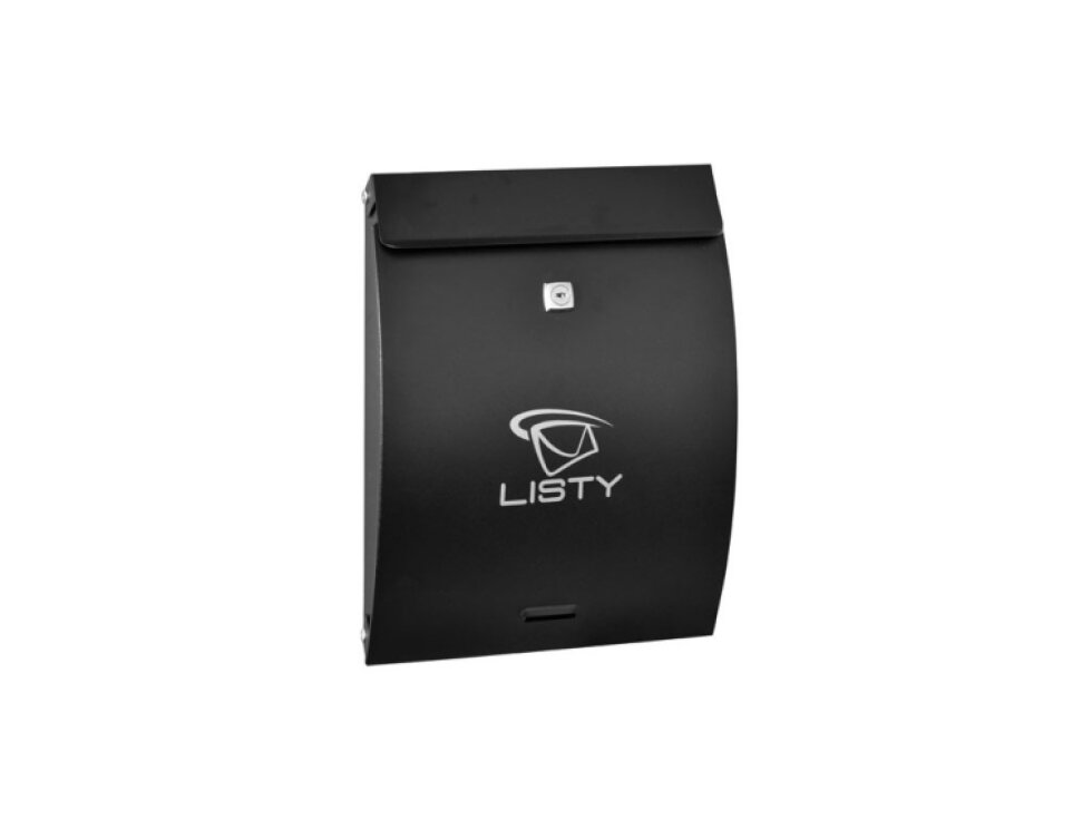 Schránka poštová (250x330x65mm) čierna, max. formát listu: C4