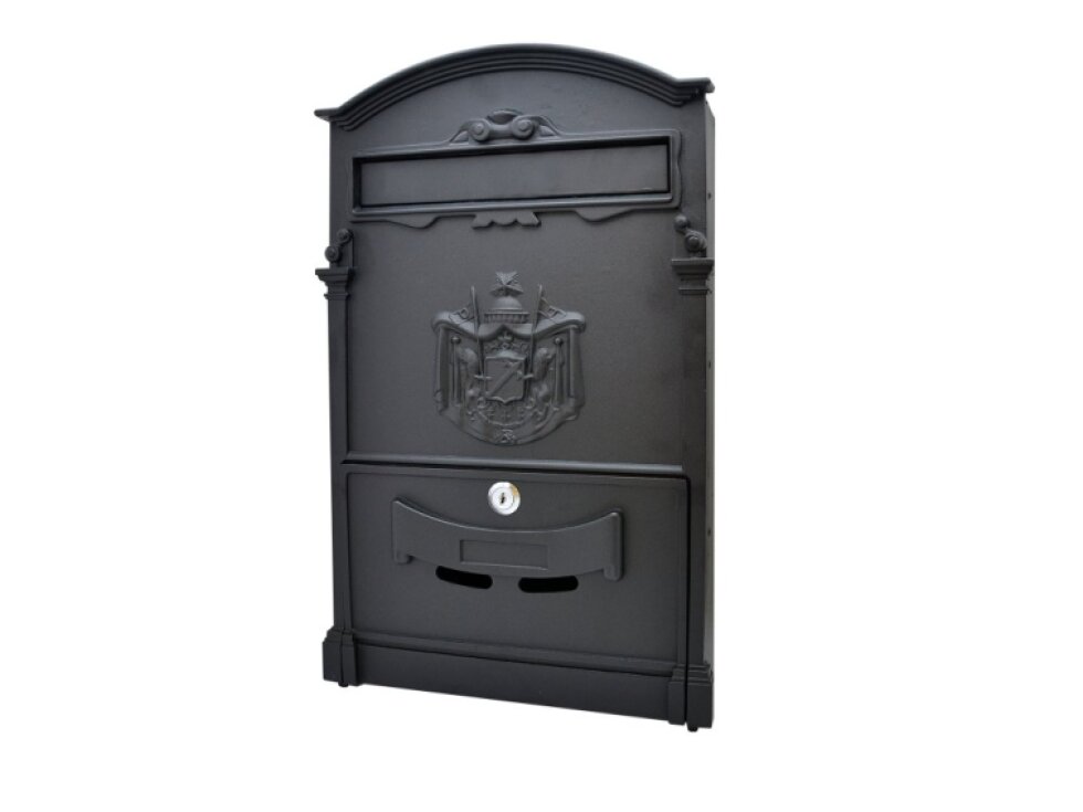 schránka poštová 470x298x92mm, čierna
