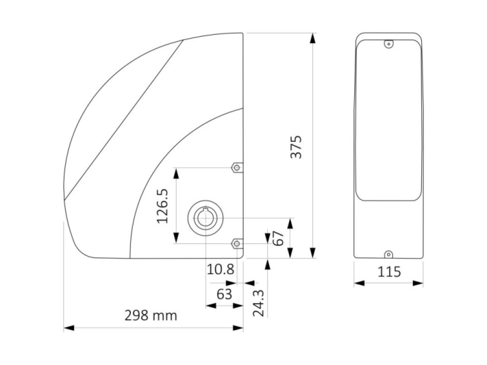 SOON - pohon na garážovú bránu do 16m2, 1x SO2000, 1x riadiaca jednotka SOA2 (neobsahuje OXI)