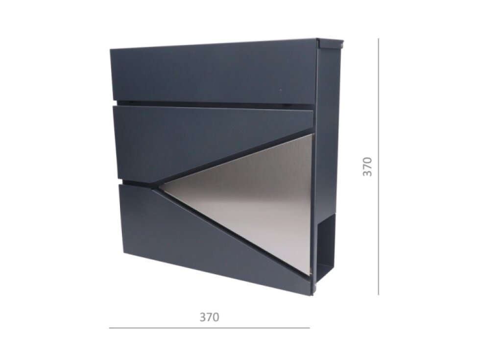 Schránka poštová, kombinácia nerez a pozinkovaného plechu