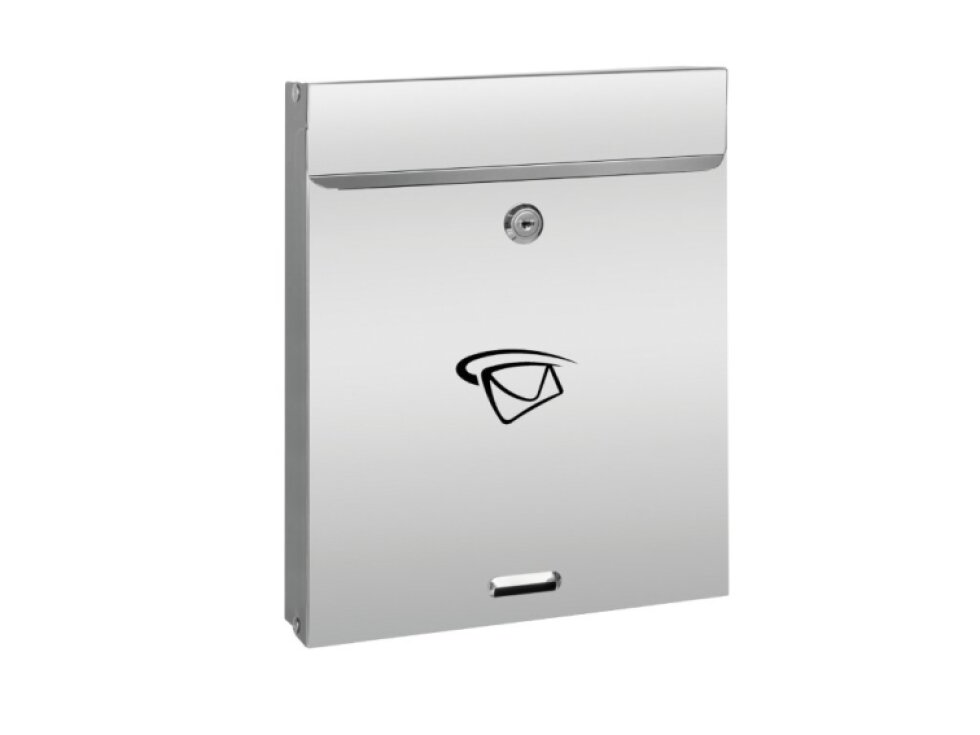 Schránka poštová (305x250x60mm),vhod (20x240mm) max. formát listu: A4, leštená nerez /AISI304