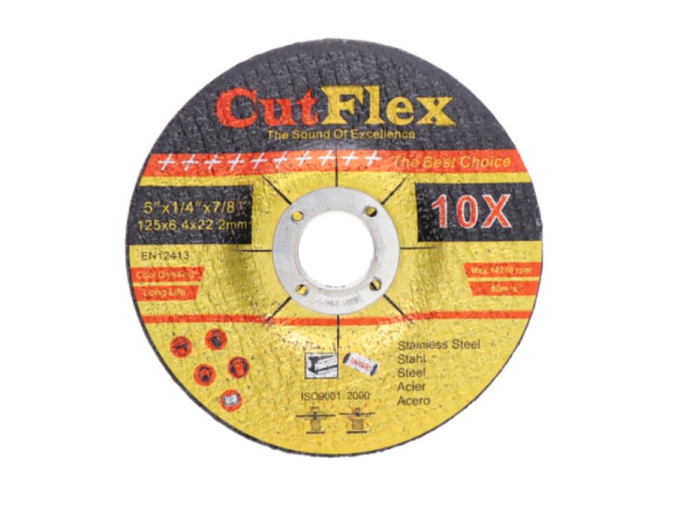 brúsny kotúč na oceľ a nerez, 125x6,0x22,2