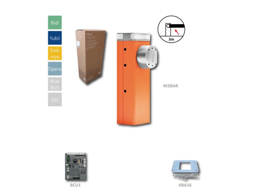 M3BAR automatická závora do 3 m prejazdu