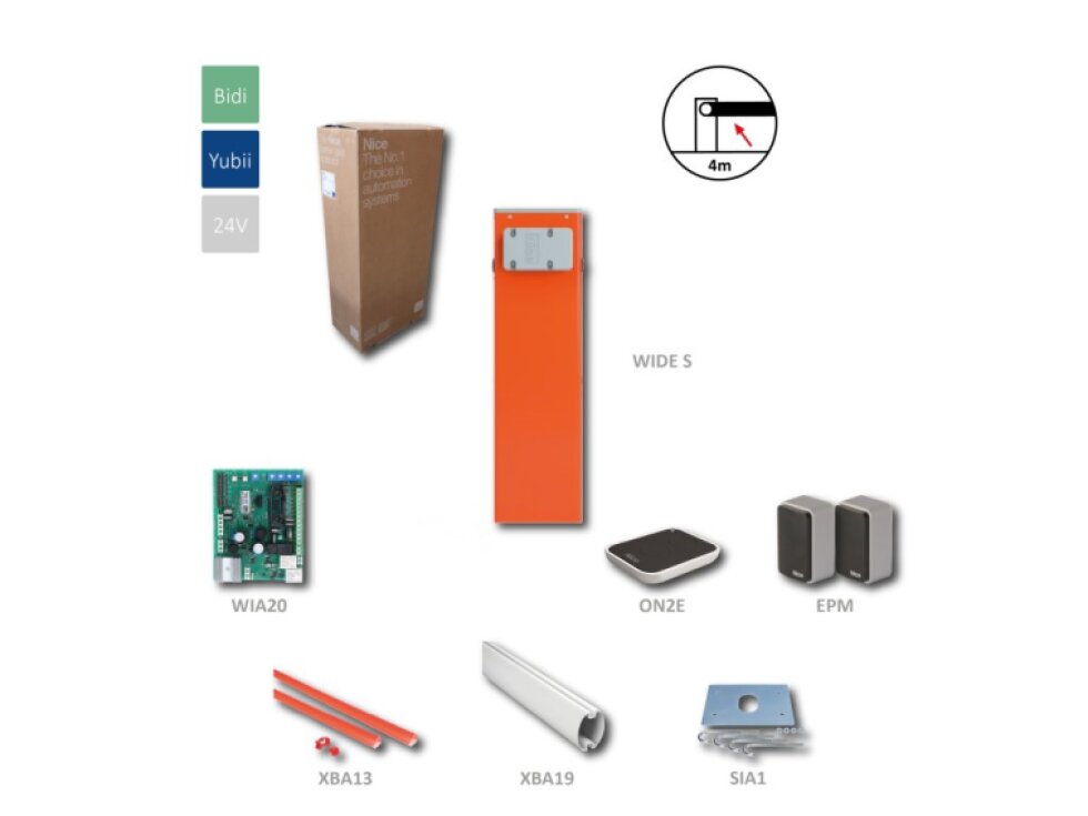 WIDES KIT automatická závora do 4m
