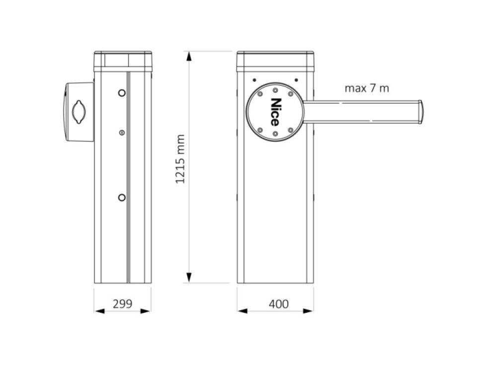 M7BAR KIT automatická závora do 7 m