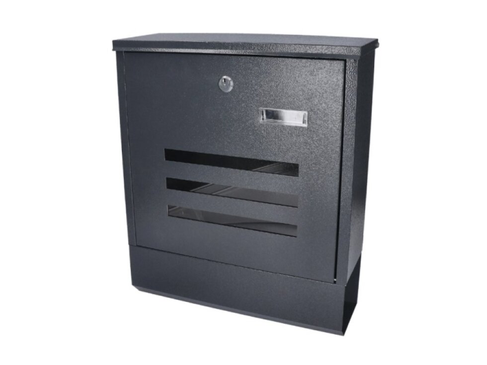 schránka poštová (305x335x96mm, hrúbka 0.6mm), max. formát listu: A4, antracitová