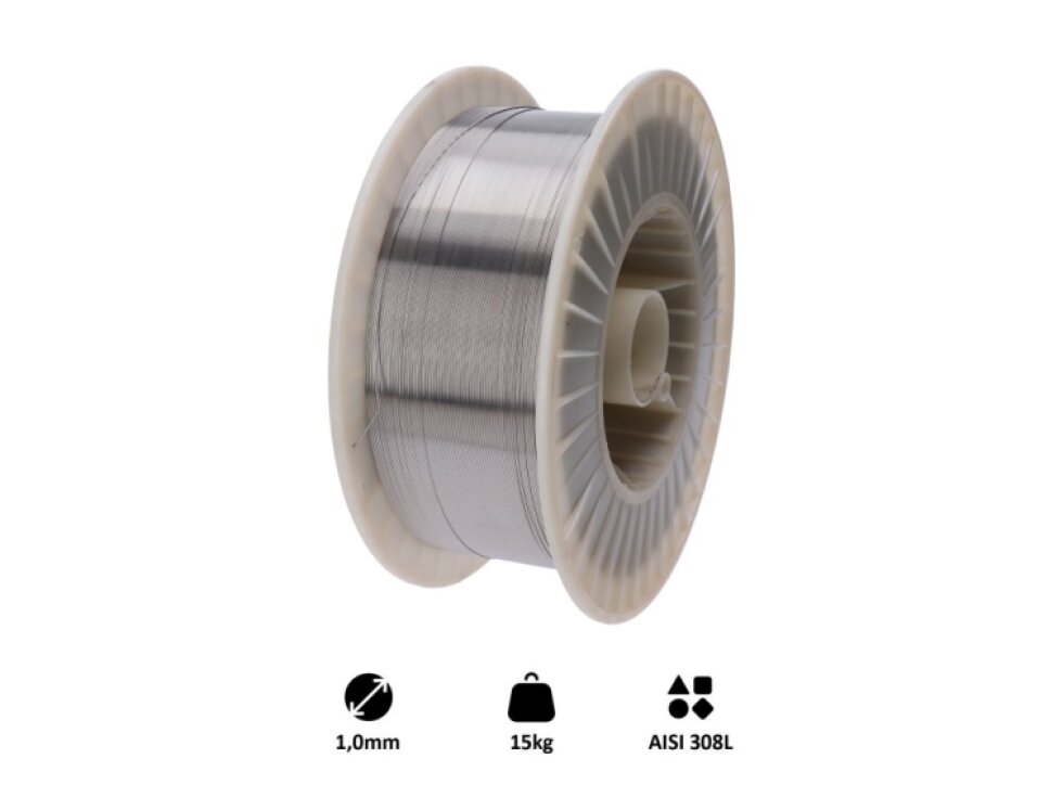 zvárací drôt /AISI 308L (1.0 mm) 15 kg, pre zváranie MIG-MAG nerez