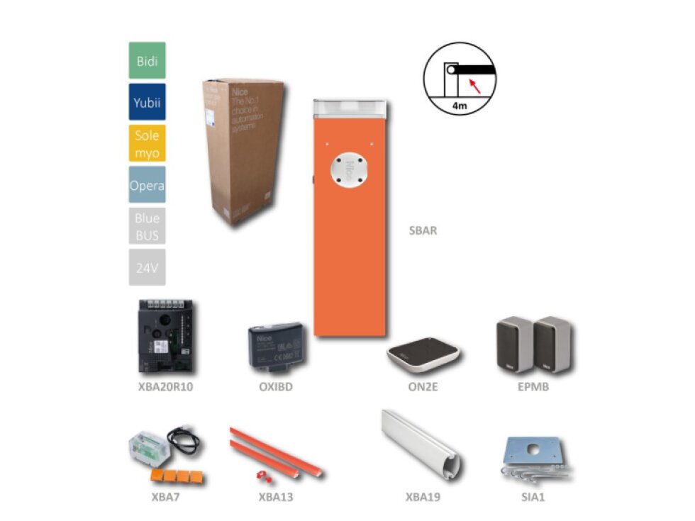 S4BAR KIT automatická závora do 4m