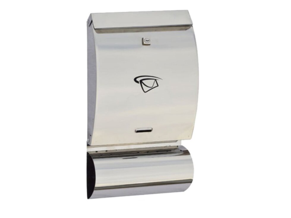 Schránka poštová (250x470x65mm), max. formát listu: C4, leštená nerez /AISI430