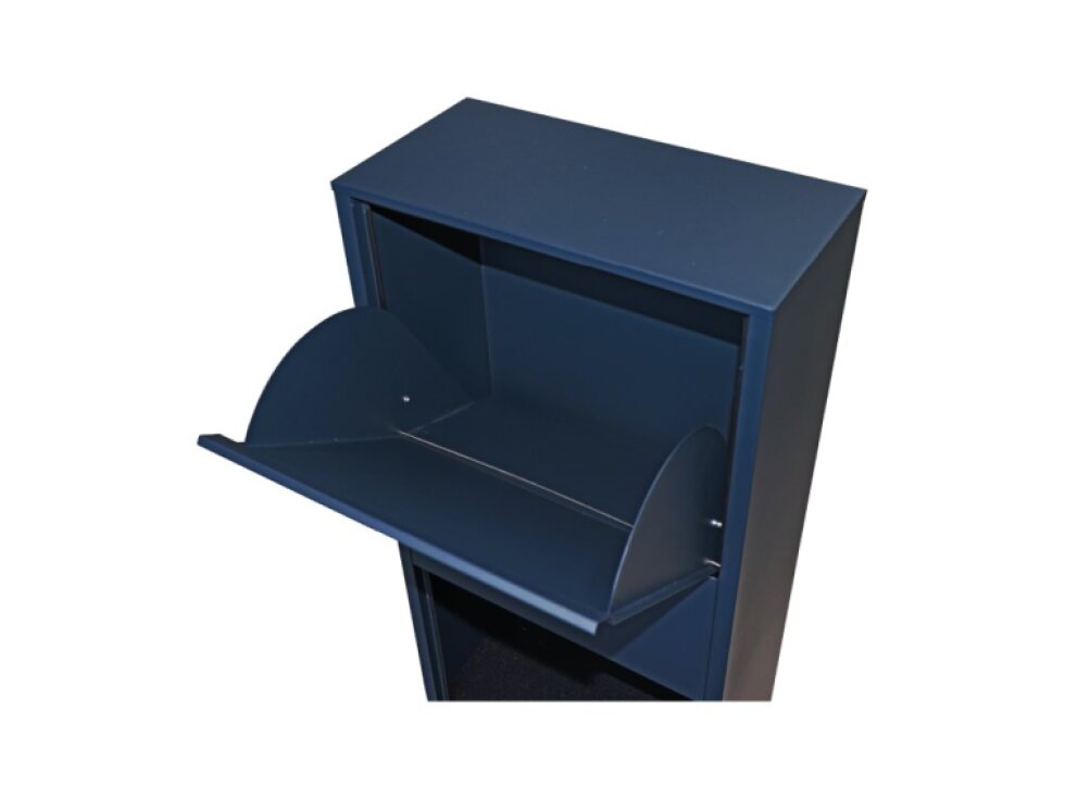 Box na balíky (440x220x880mm) s prepadovou lištou na ochranu balíkov, hrúbka 0.8mm), max. veľkosť balíka: 360x170x260mm, farba: RAL 7016 (antracit)