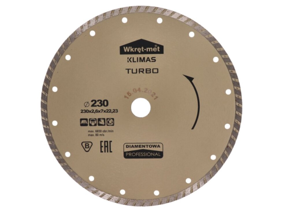 profesionálny Turbo diamantový kotúč 230x2.6x22