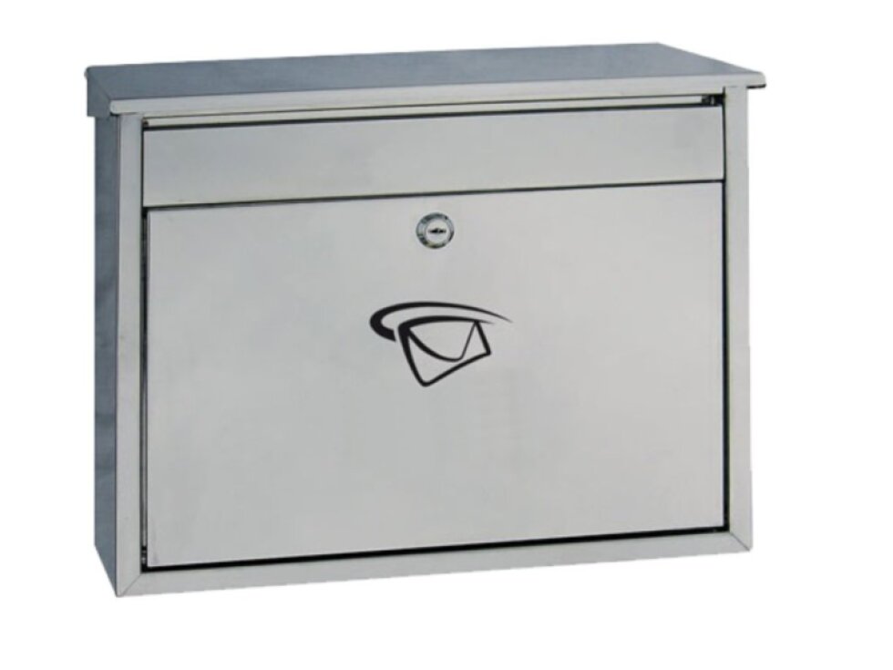 Schránka poštová (400x340x100mm), max. formát listu: C4, leštená nerez /AISI430