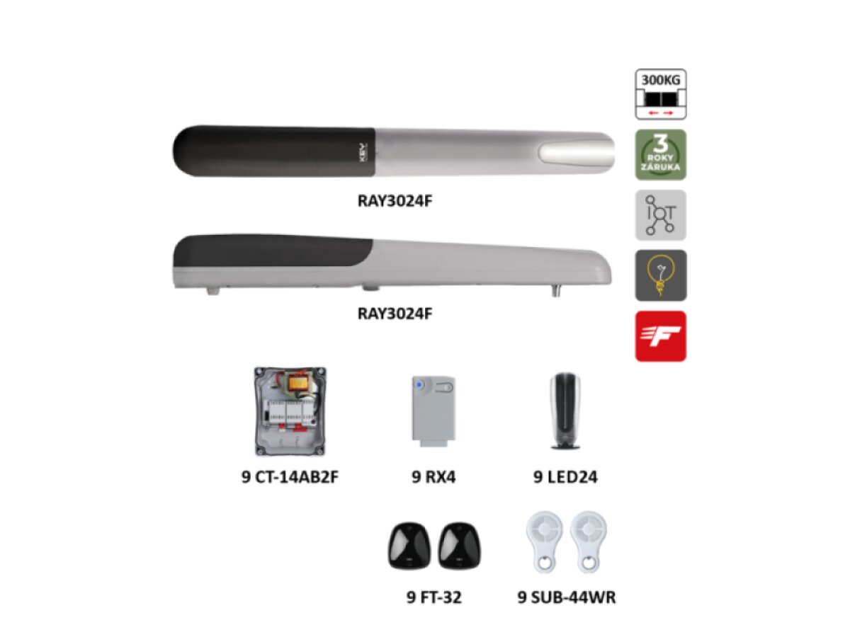 Key RAYKIT FASTLINE RAY3024F – rýchla sada do 3 m/krídlo