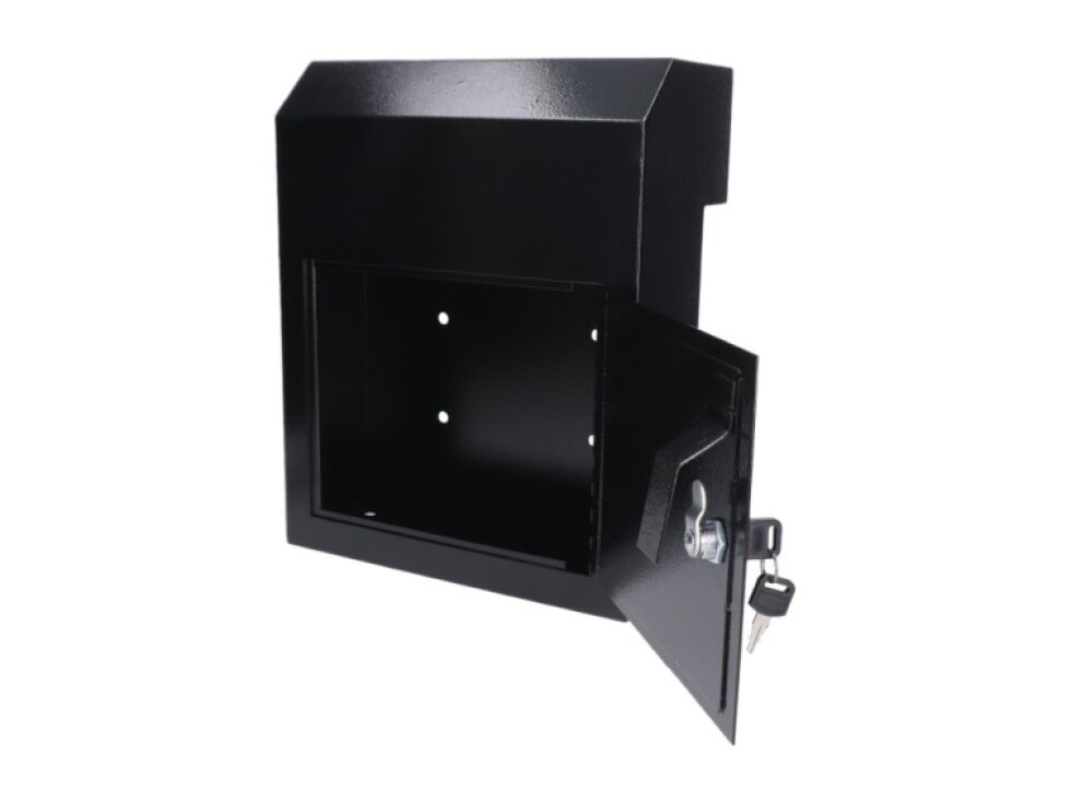 Schránka poštová (380x308x150mm), hrúbka 1.5mm), max. formát listu: A4, farba: Prášková čierna