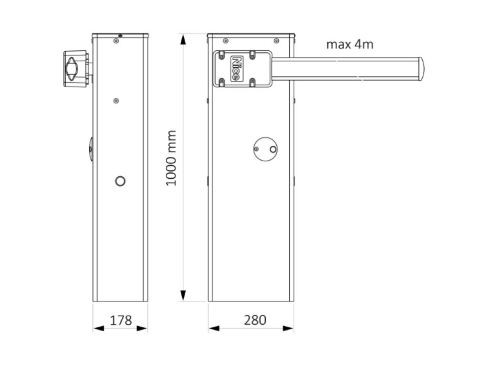 WIDES KIT automatická závora do 4m