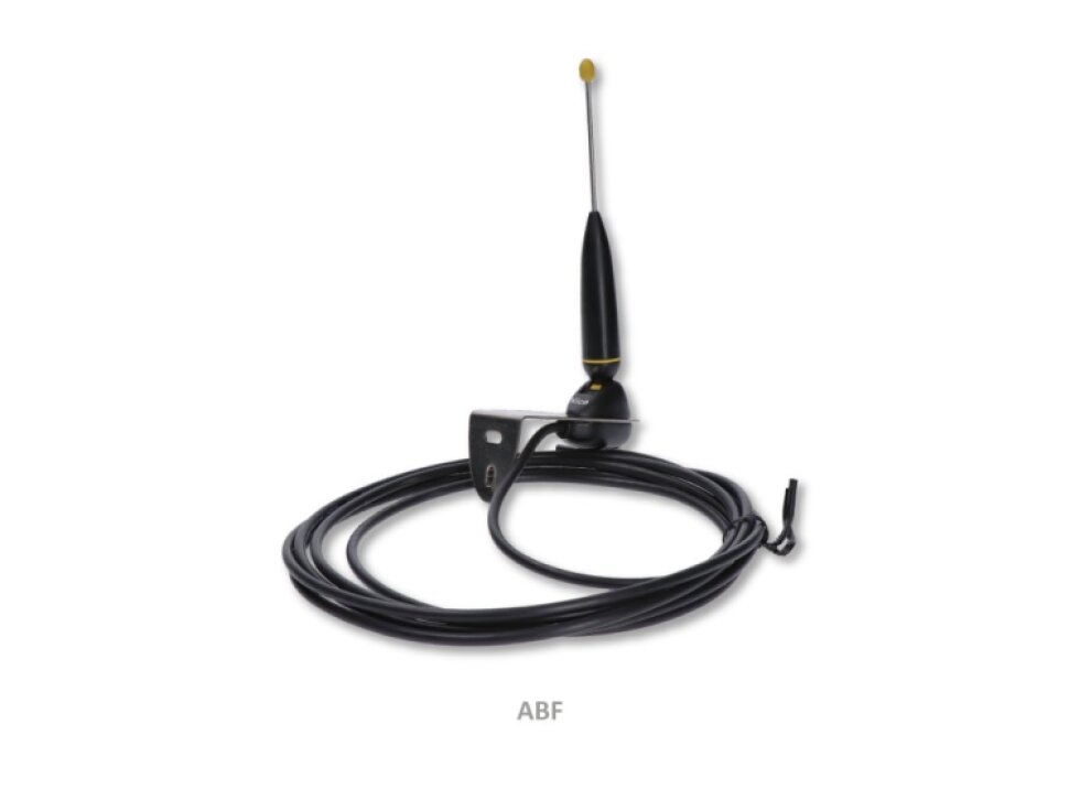 NICE ABF anténa 433,92MHz, pre inštaláciu na plot s plechovou konzolou a 3m koaxiálnym káblom