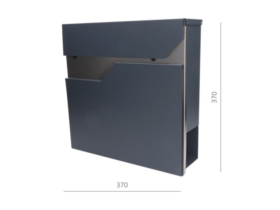 Schránka poštová, kombinácia nerez a pozinkovaného plechu