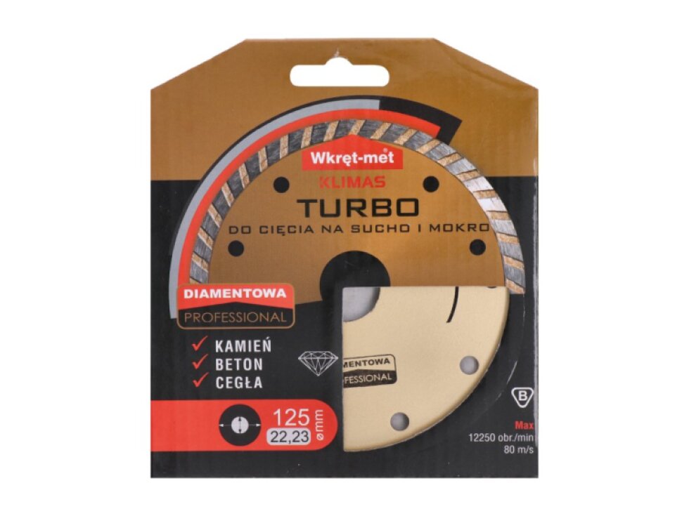 profesionálny Turbo diamantový kotúč 125x2.3x22