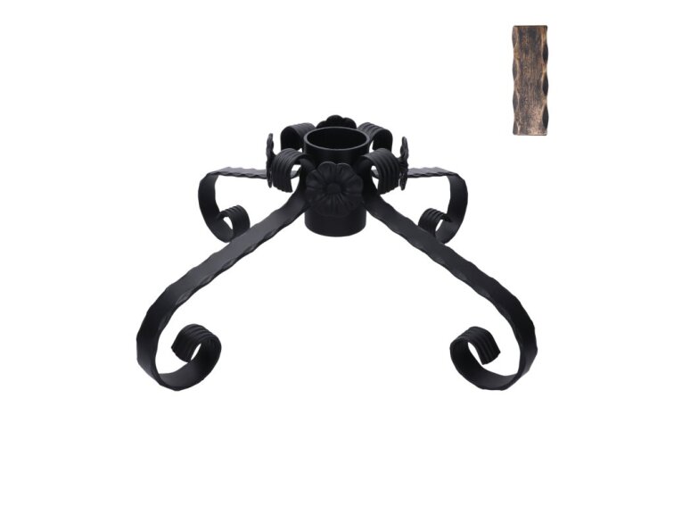 stojan na vianočný stromček, zlatá patina, 550x550x190mm